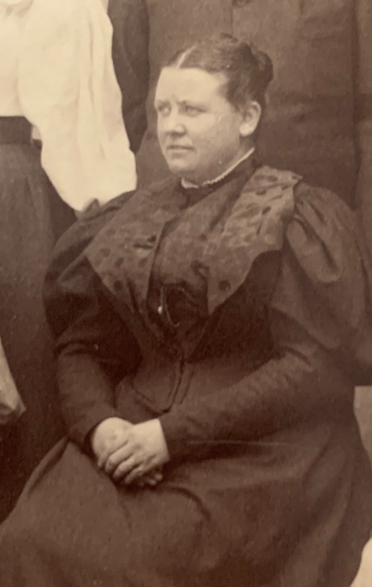 Febronie Rommel als Lehrerin in Straßburg, 1896 (Bildausschnitt).